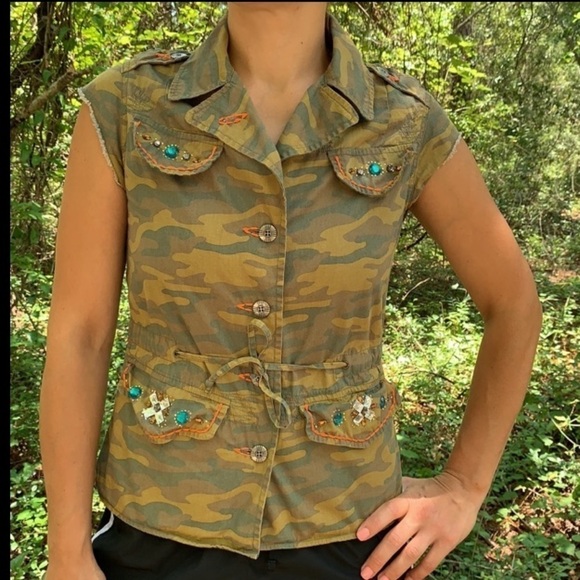 Victoria’s Secret | RARE‎ camo military jacket jem - Picture 1 of 10